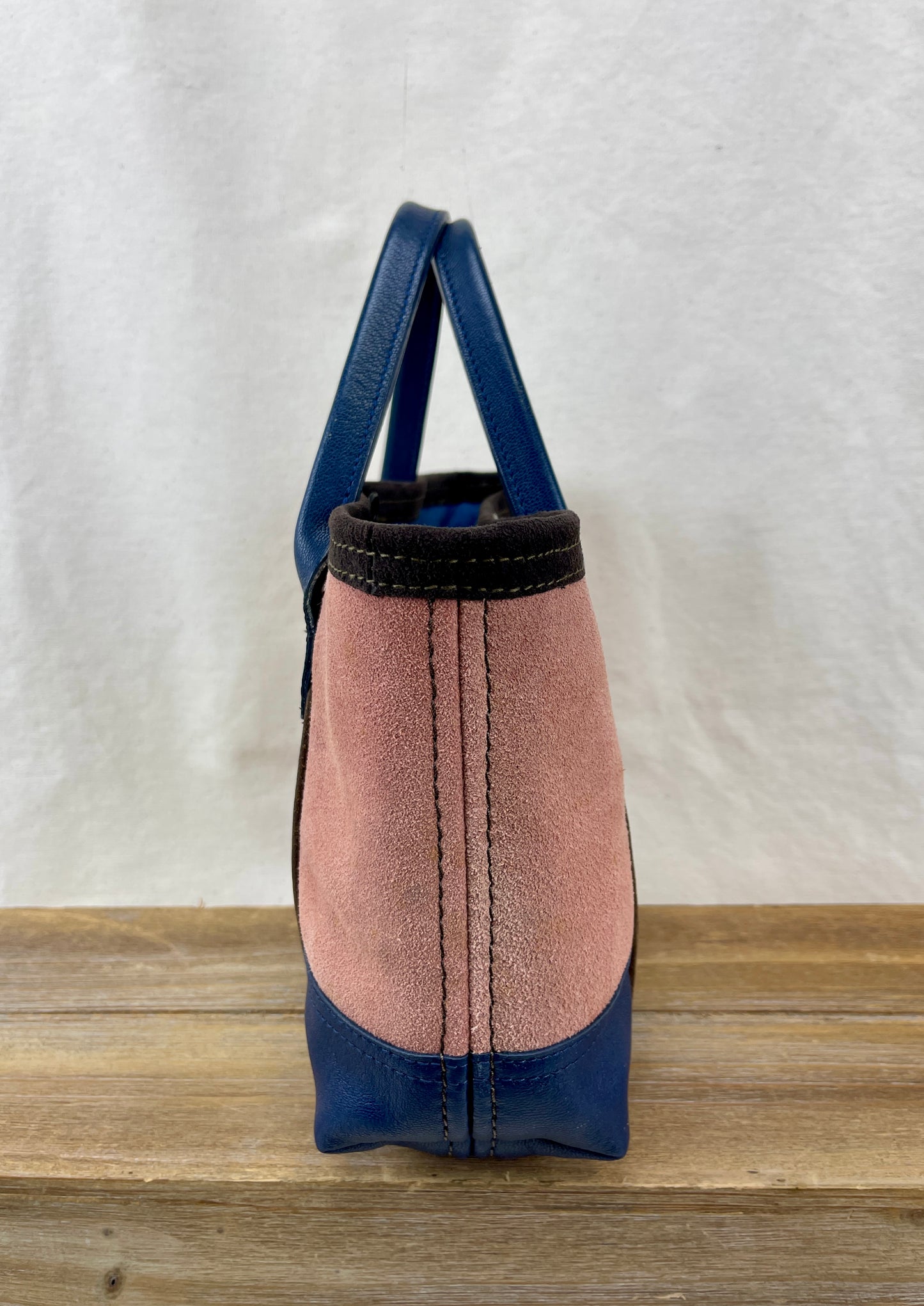 Tiny Tote - Suede x Leather with Concho