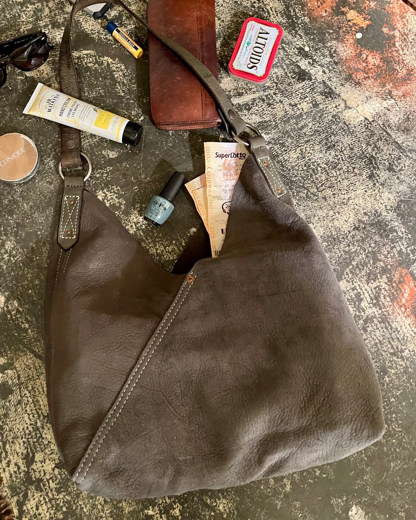 Hobo - New x Vintage Leather Shopper - Pewter