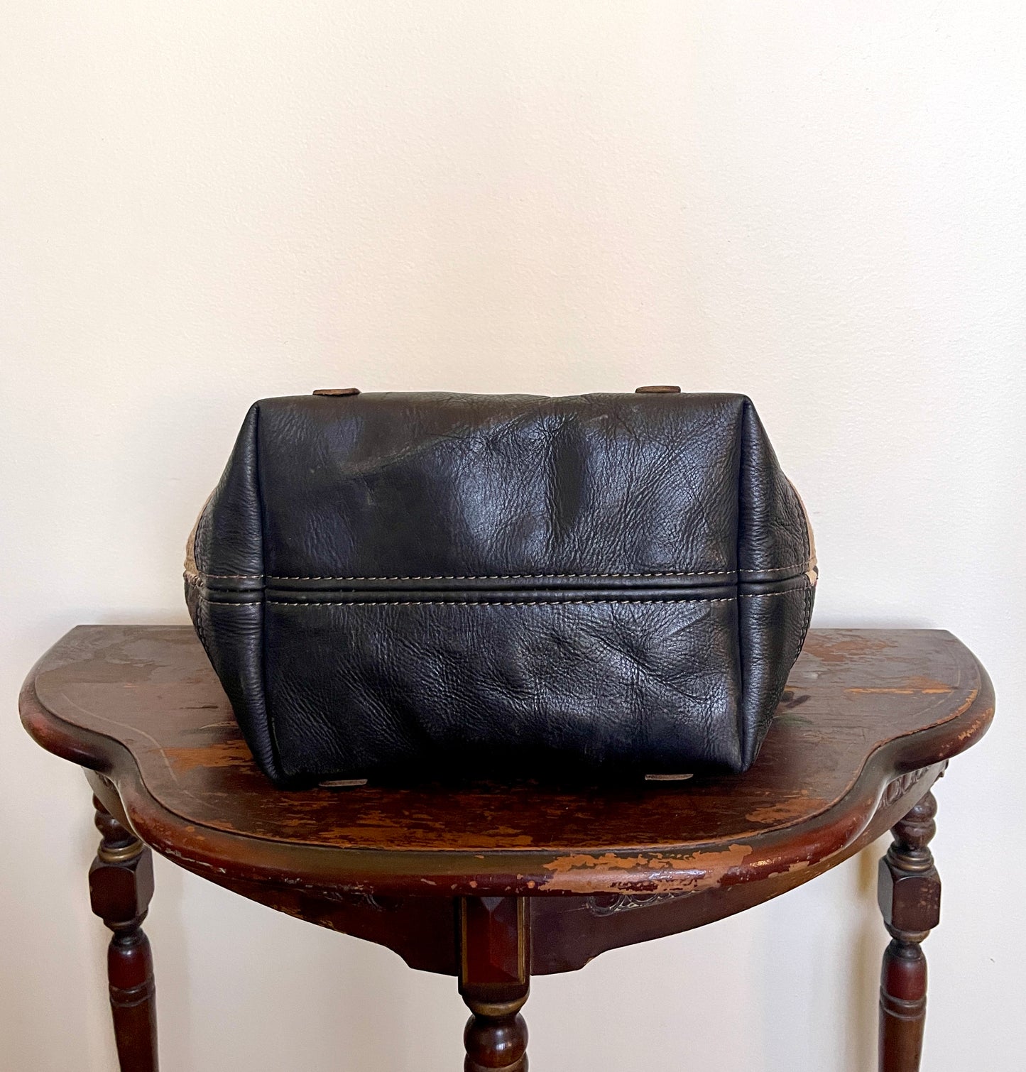 Tote - Vintage Navajo Weaving x Leather