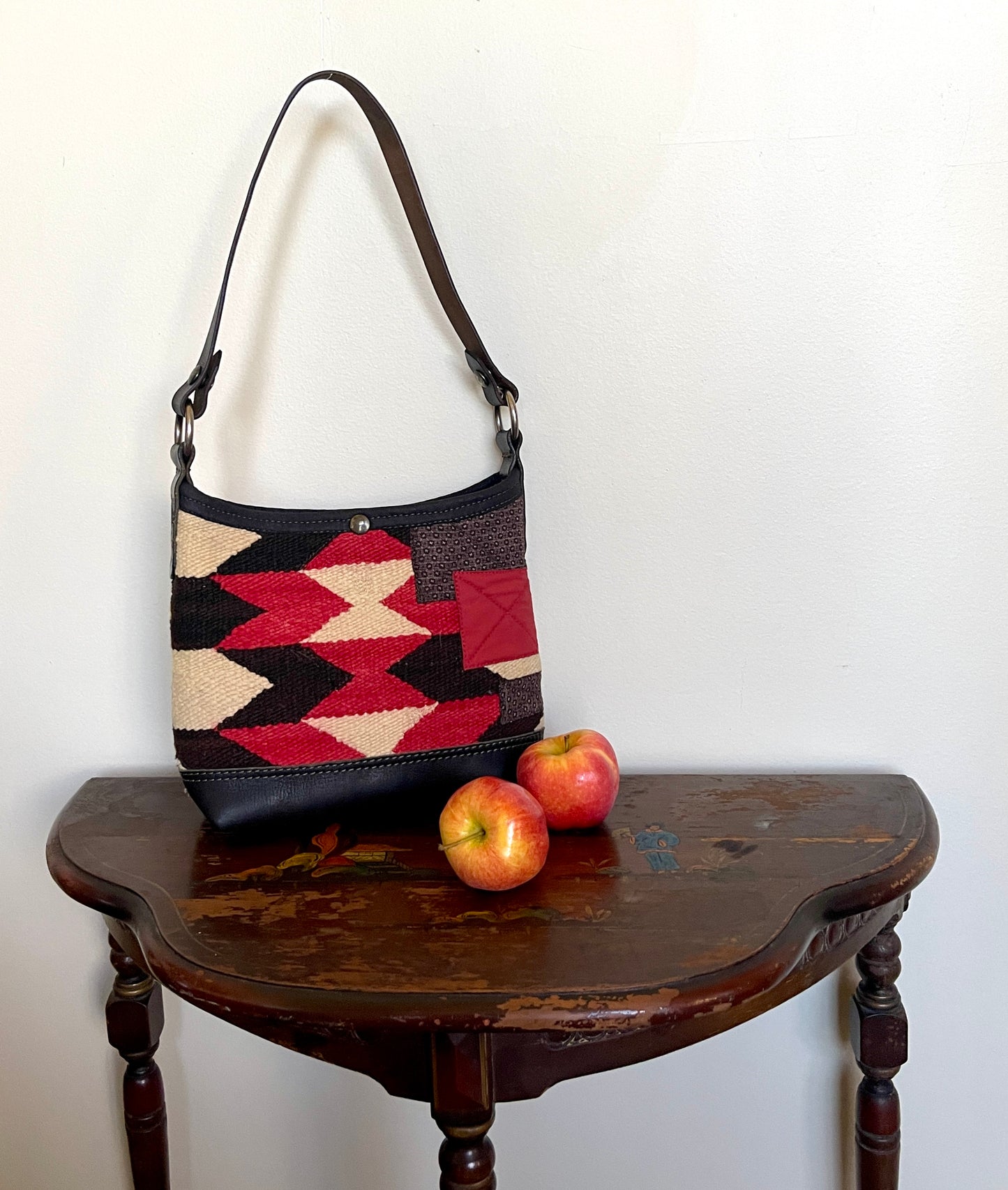 Mini Bucket - Vintage Navajo x Leather
