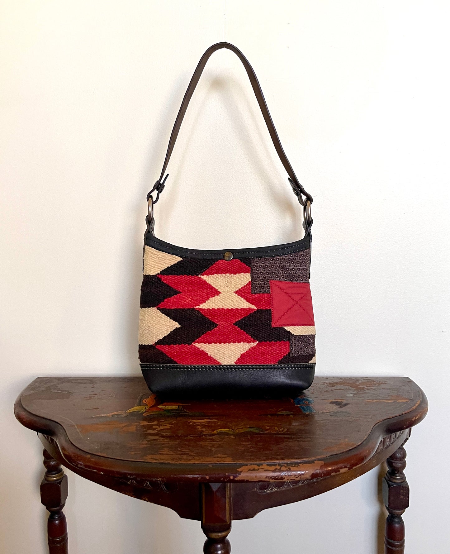 Mini Bucket - Vintage Navajo x Leather