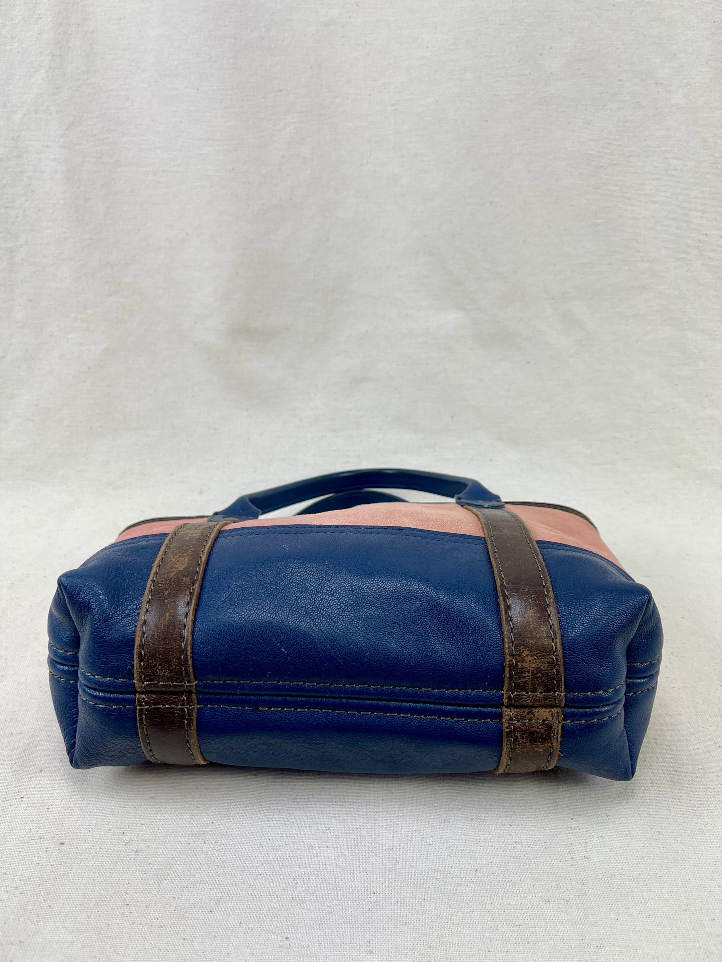 Tiny Tote - Suede x Leather with Concho
