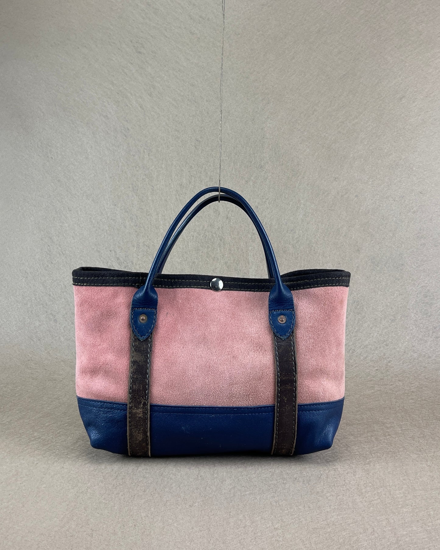 Tiny Tote - Suede x Leather with Concho