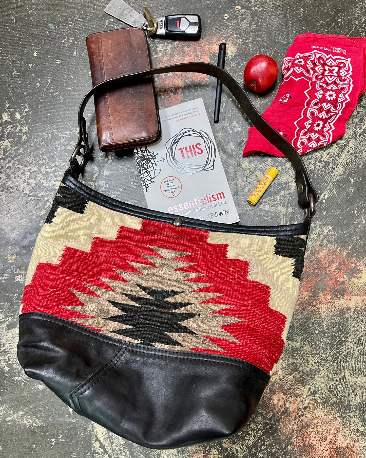 Hobo - Vintage Navajo Weaving x Leather
