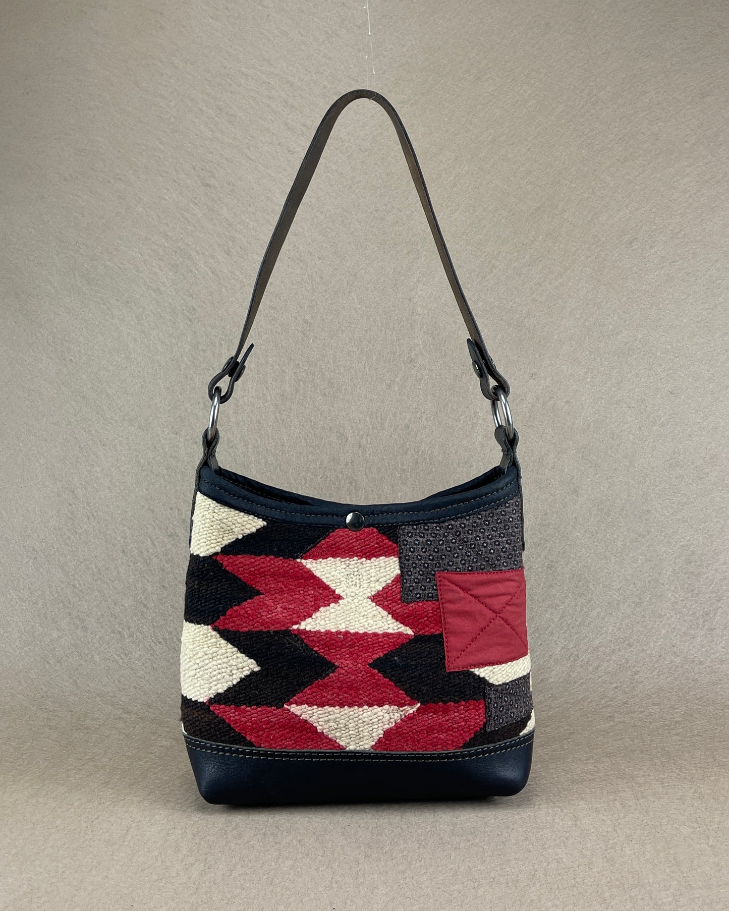 Mini Bucket - Vintage Navajo x Leather