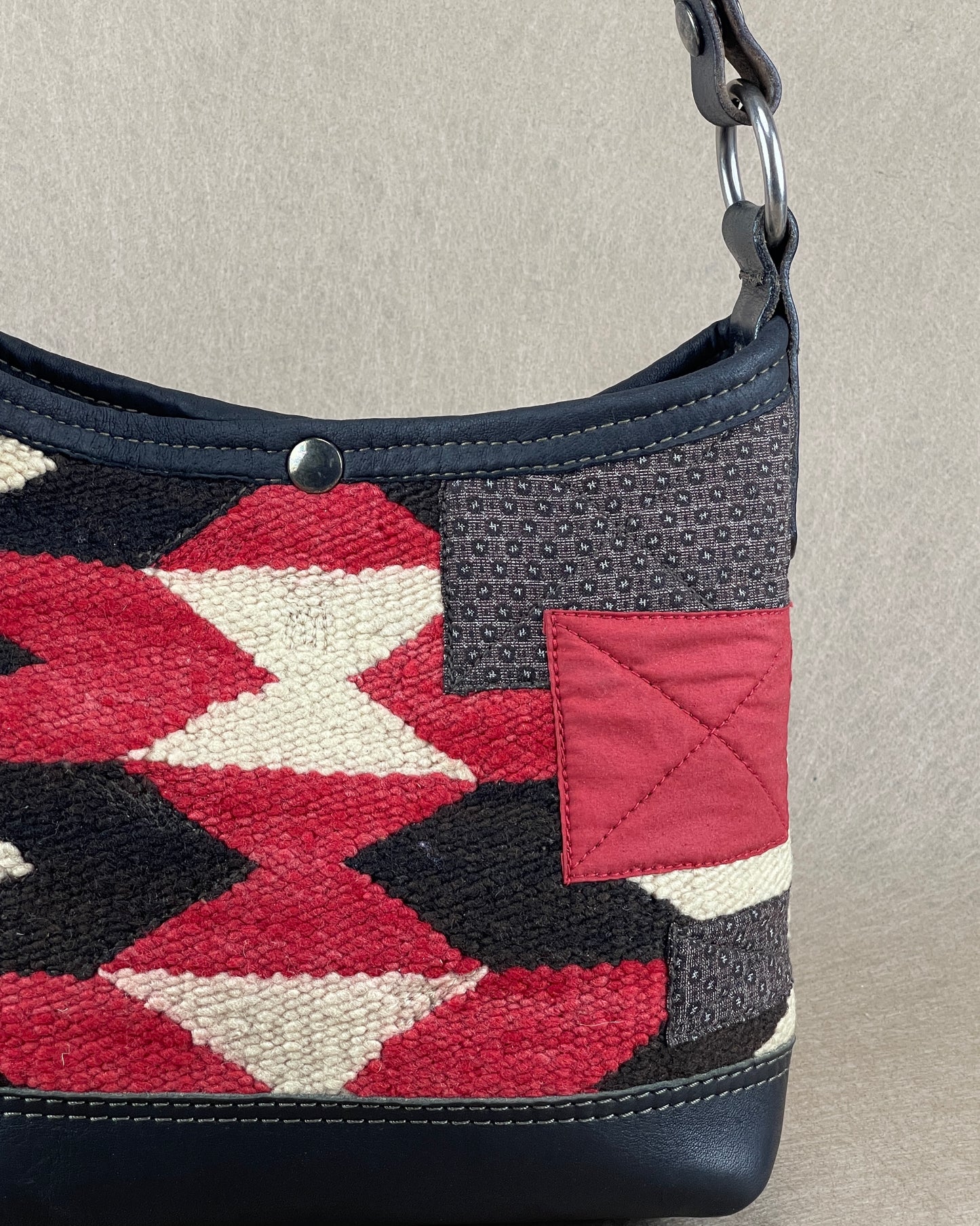 Mini Bucket - Vintage Navajo x Leather