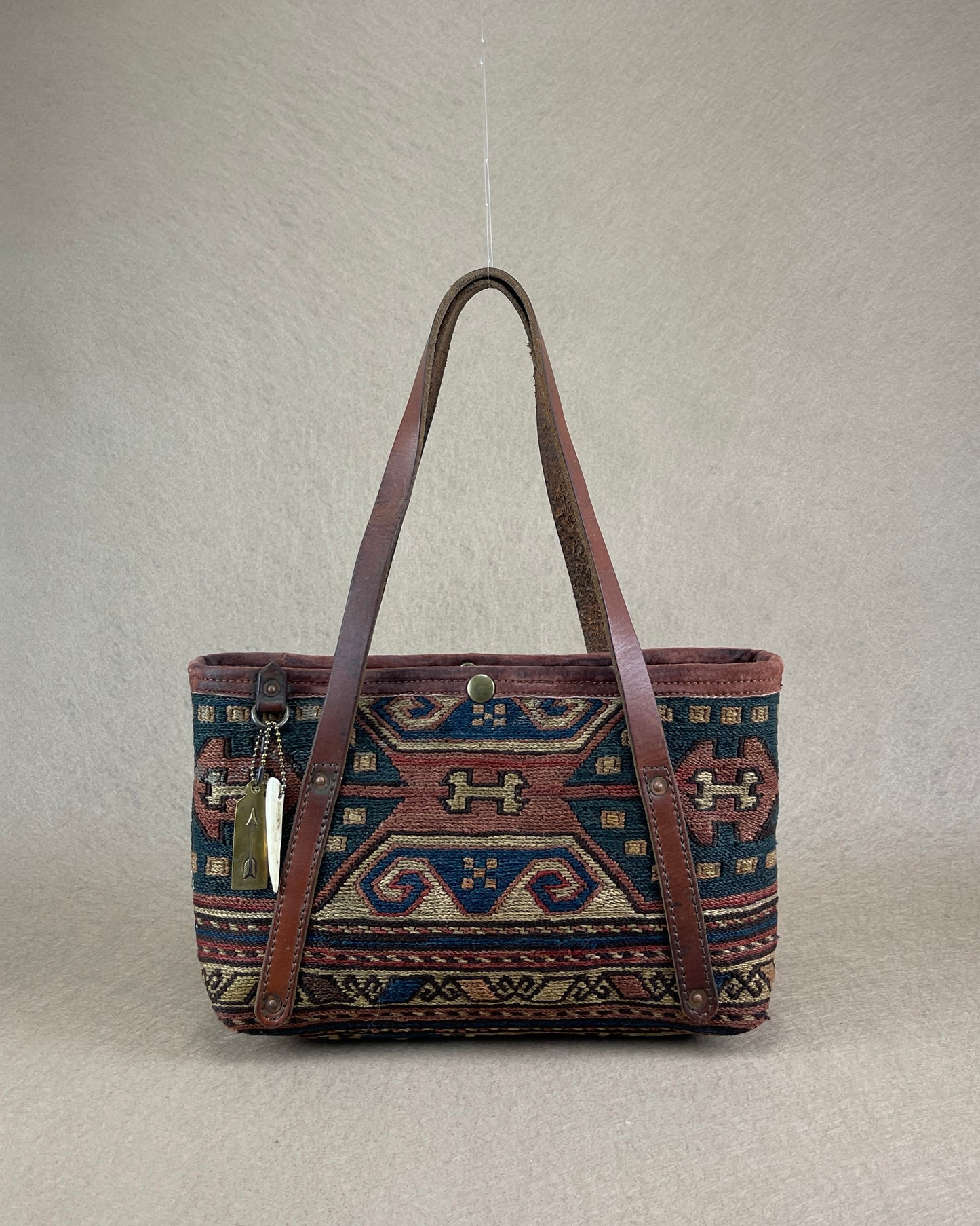 Tiny Tote - Antique Persian Mafrash Textile