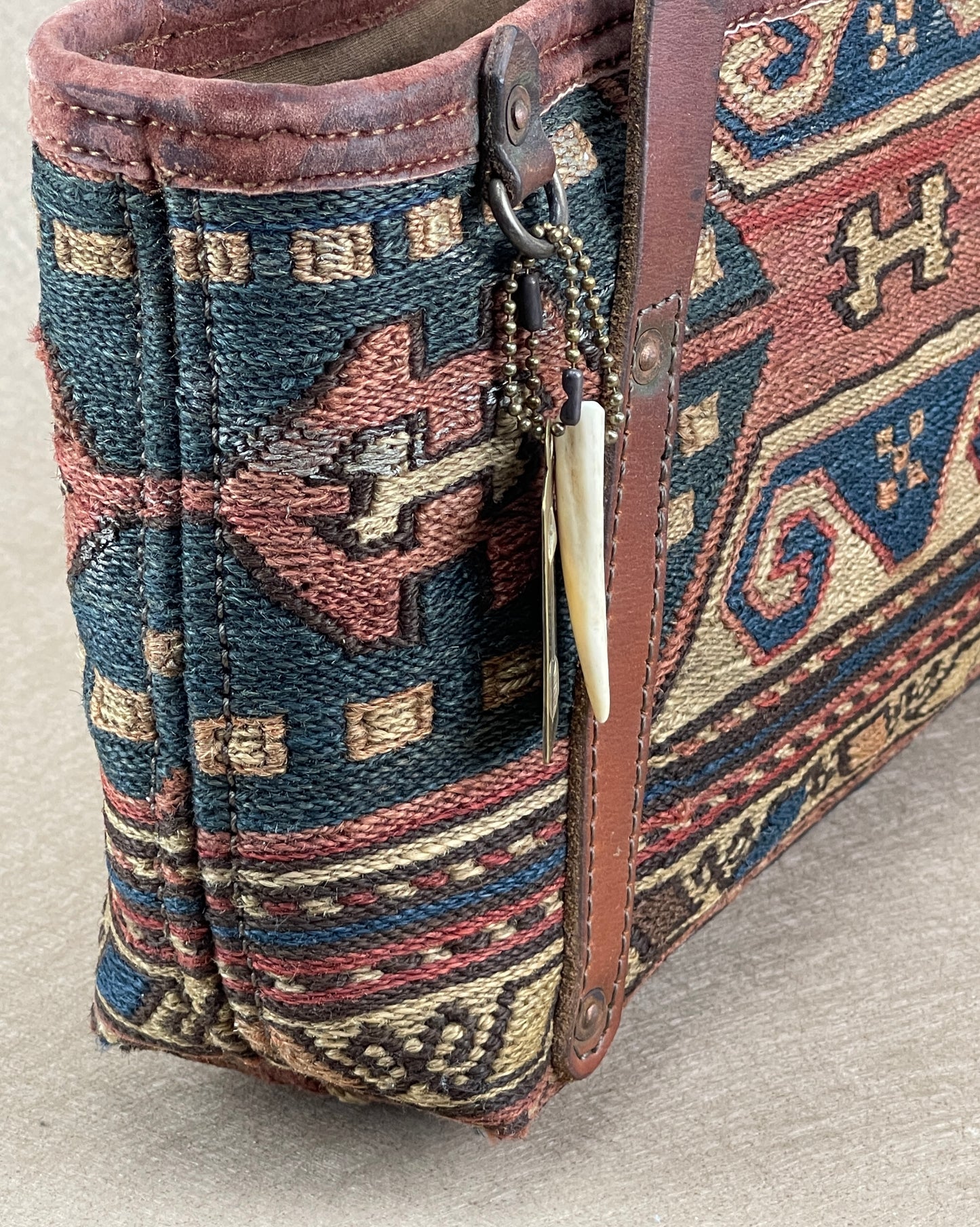Tiny Tote - Antique Persian Mafrash Textile