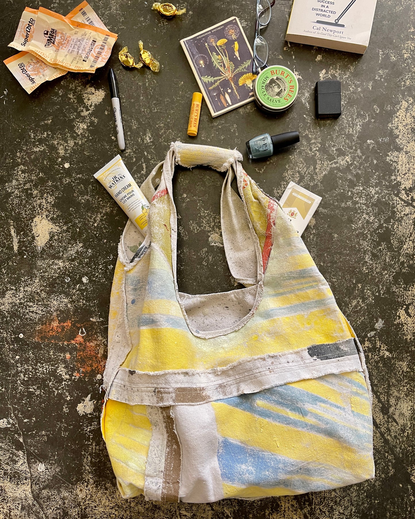 Shopper Hobo - Painter's Drop Cloth