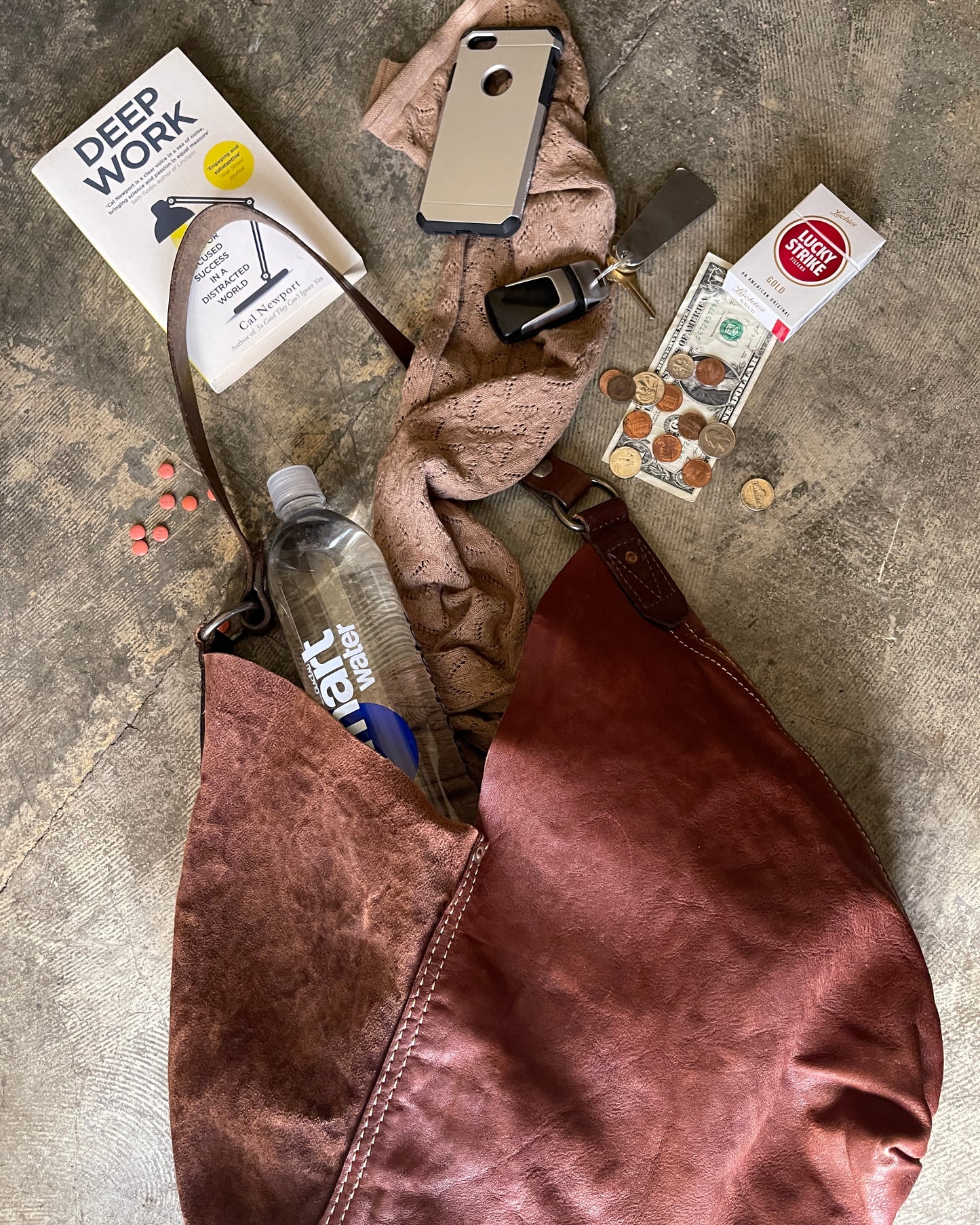 Hobo - New x Vintage Leather Shopper - Cognac