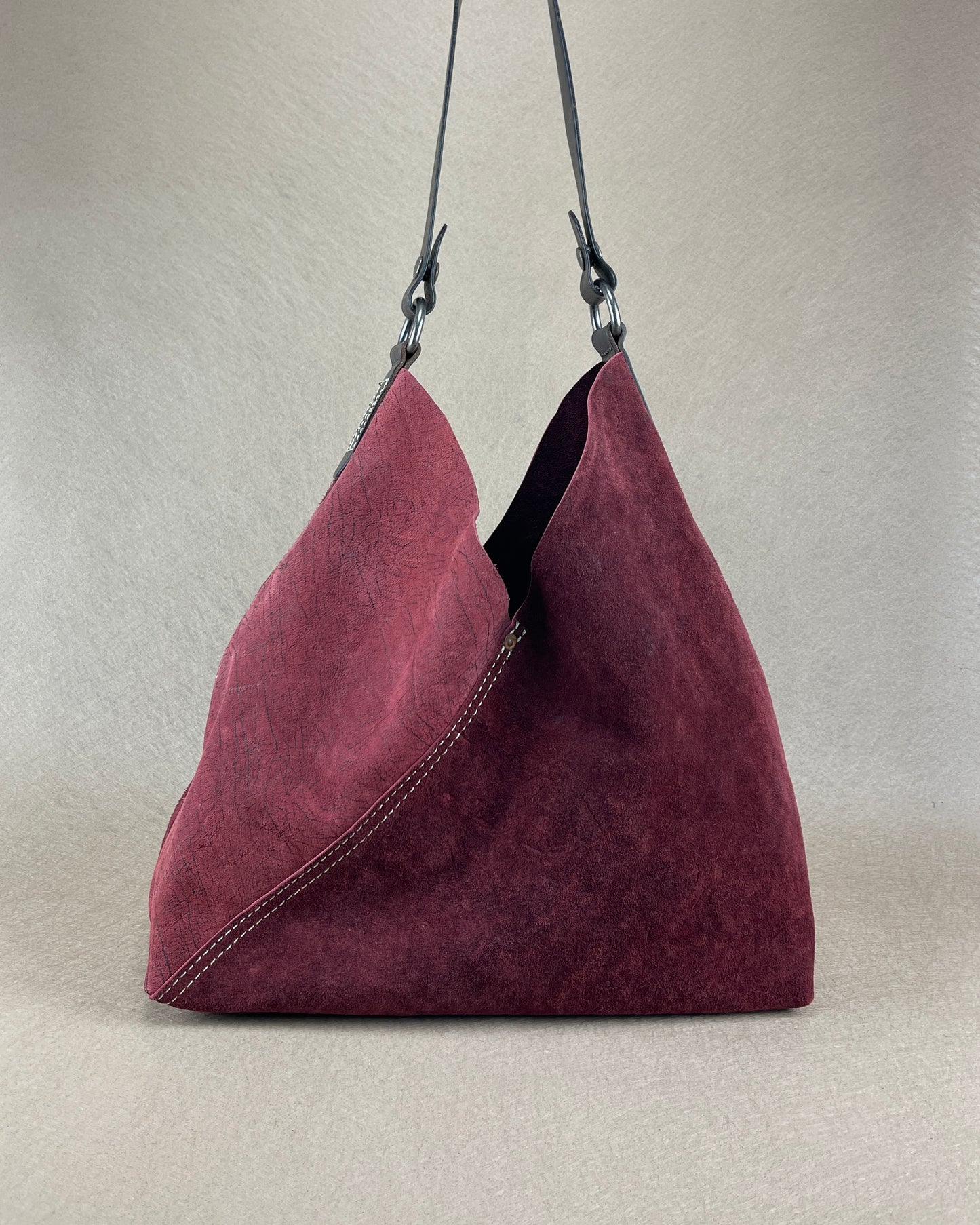 Hobo - New x Vintage Leather Shopper - Garnet