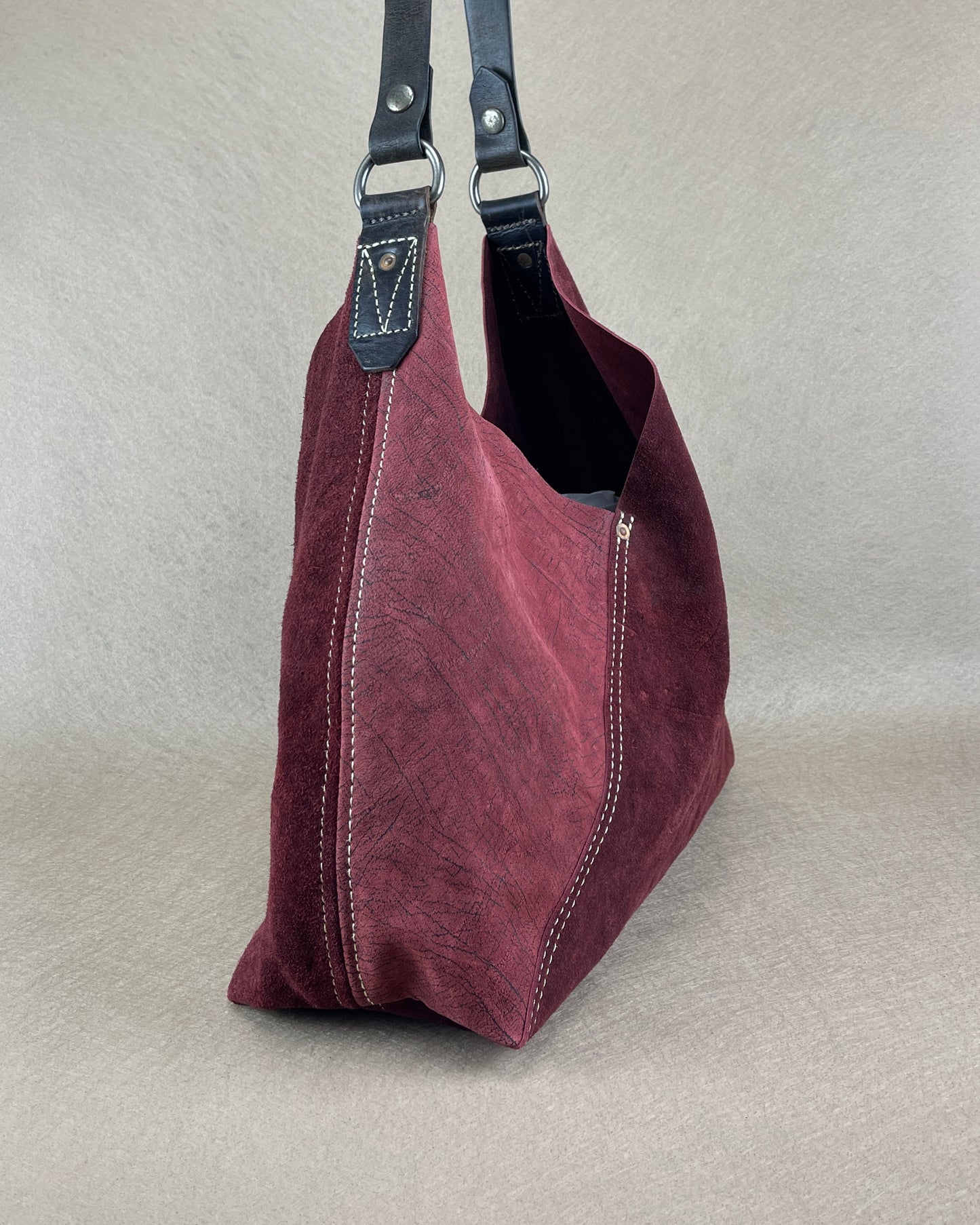 Hobo - New x Vintage Leather Shopper - Garnet