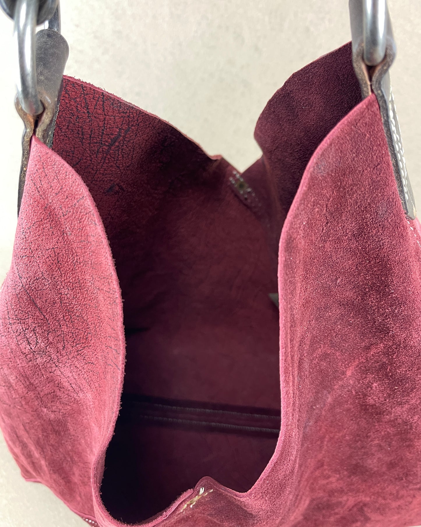 Hobo - New x Vintage Leather Shopper - Garnet