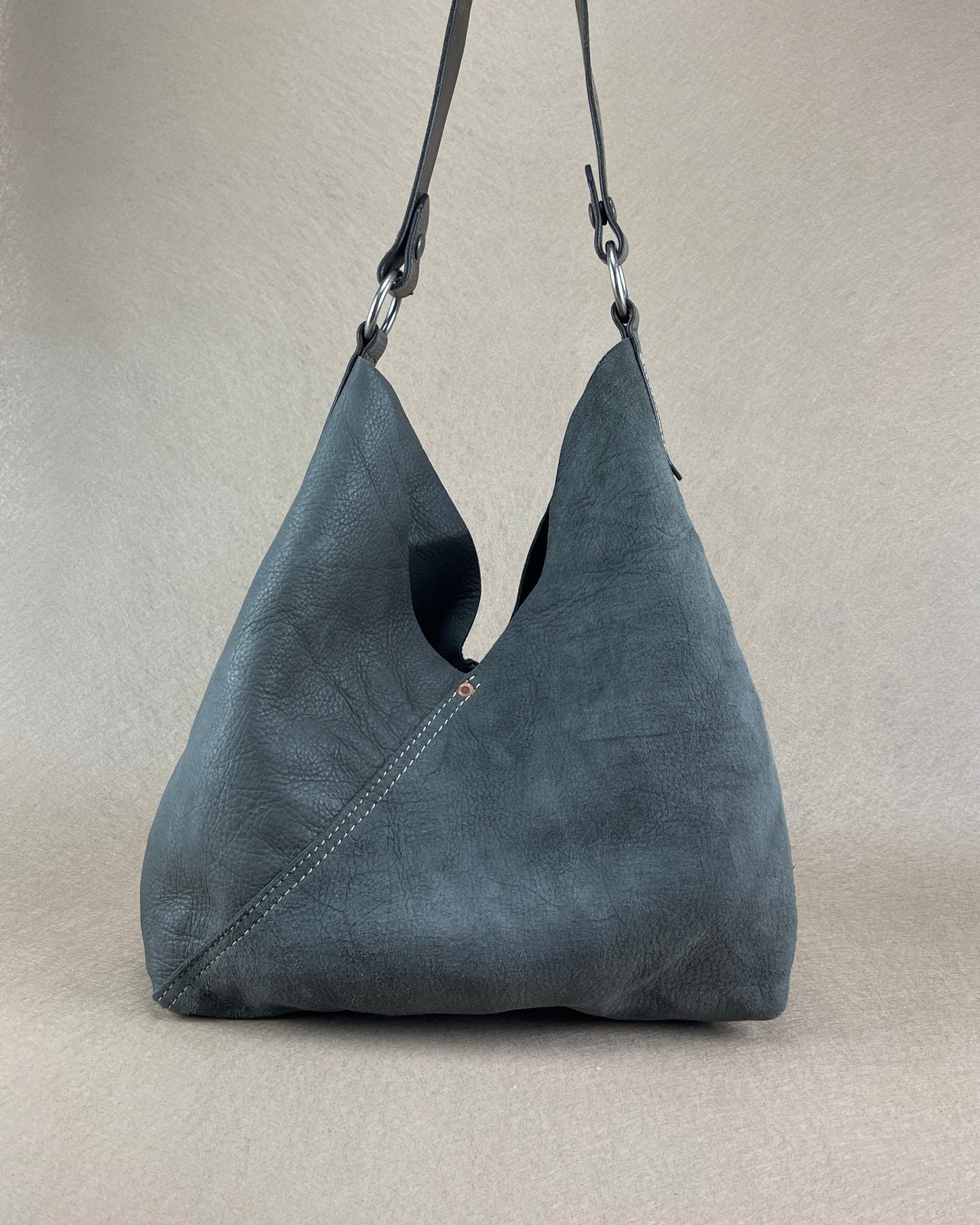 Hobo - New x Vintage Leather Shopper - Pewter