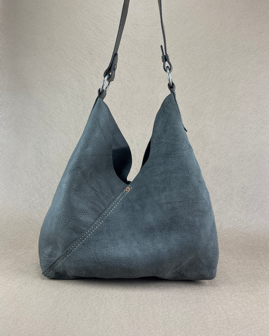 Hobo - New x Vintage Leather Shopper - Pewter