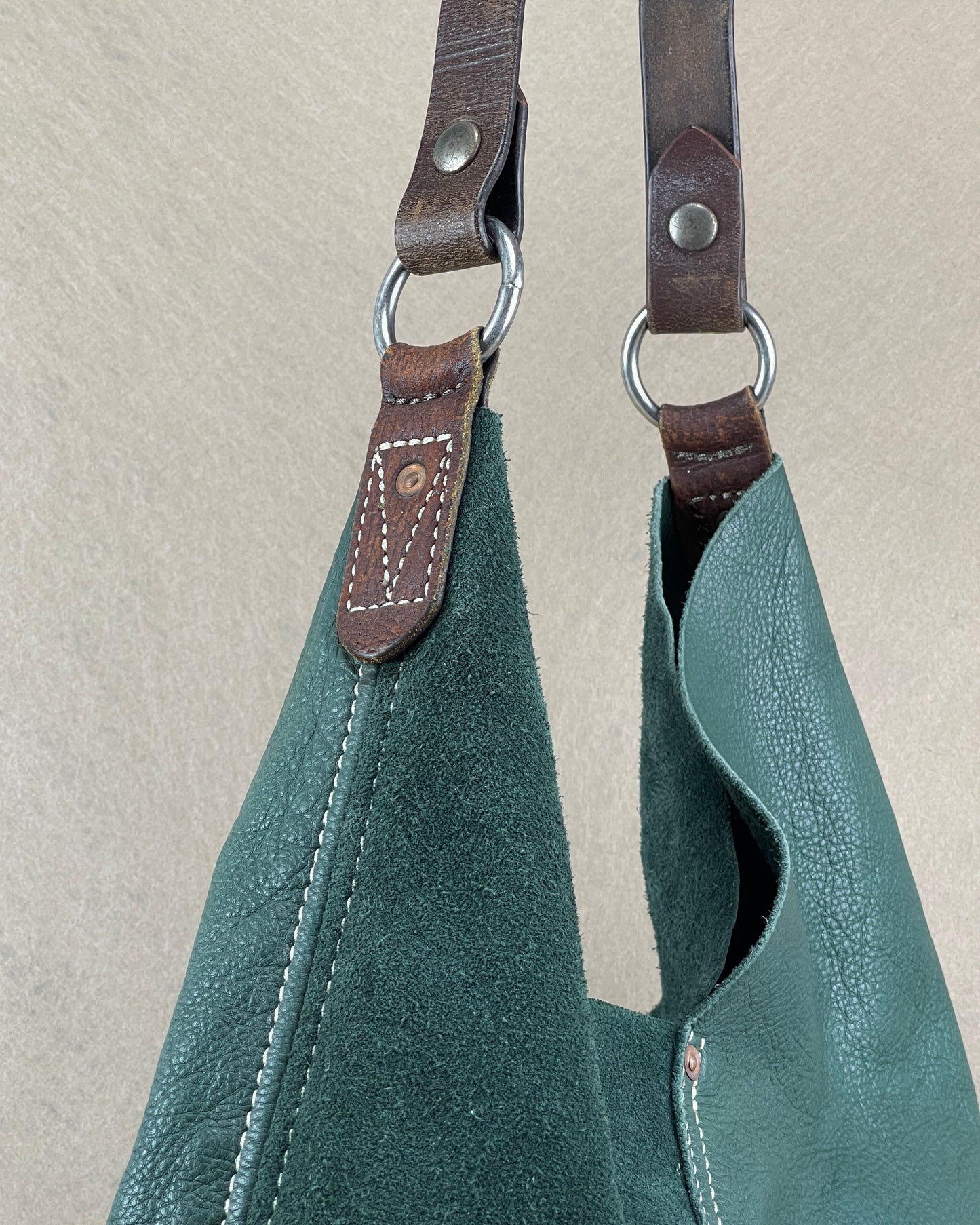 Hobo - New x Vintage Leather Shopper - Evergreen