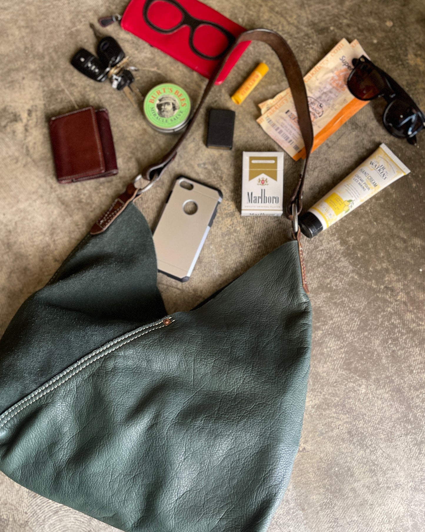 Hobo - New x Vintage Leather Shopper - Evergreen