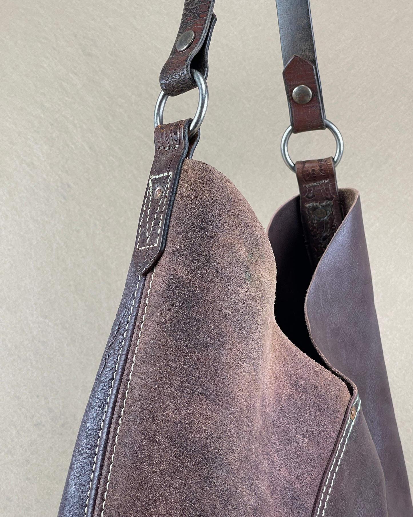 Hobo - New x Vintage Leather Shopper - Henna