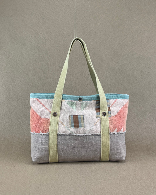 Tiny Tote - Vintage Camp Blanket Pastel/Lavender
