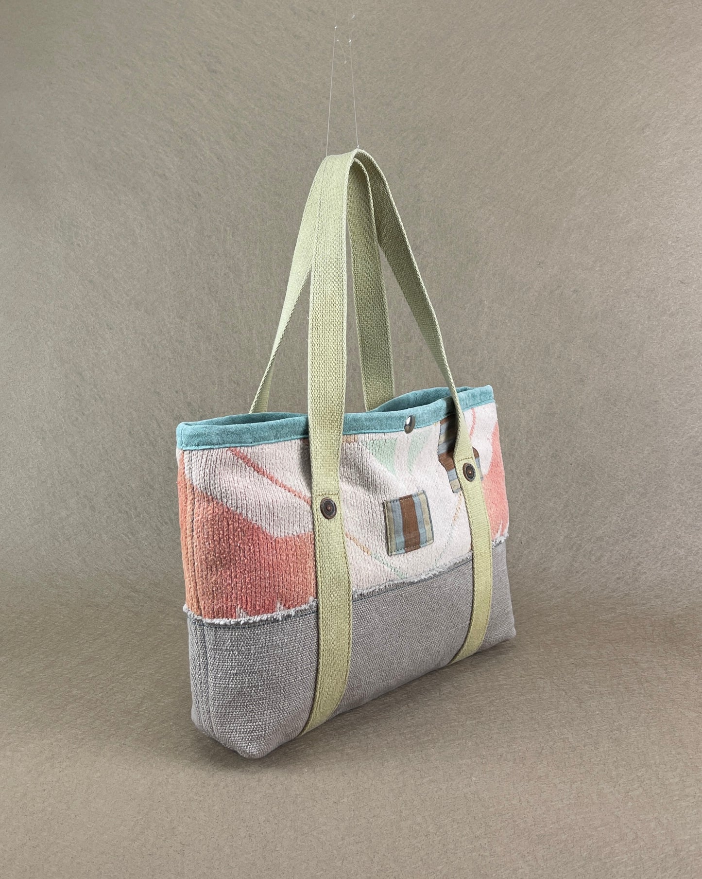 Tiny Tote - Vintage Camp Blanket Pastel/Lavender