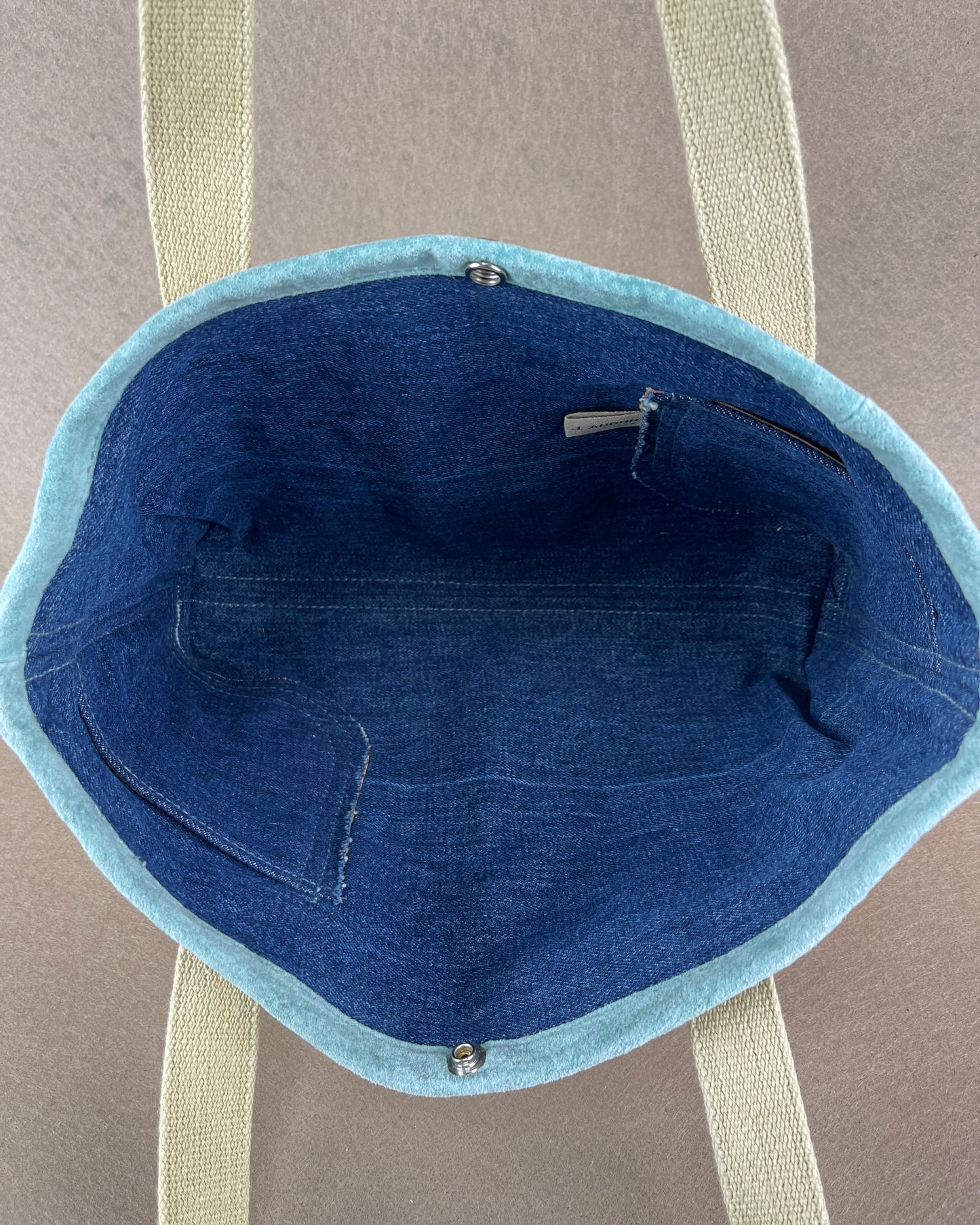 Tiny Tote - Vintage Camp Blanket Pastel/Lavender