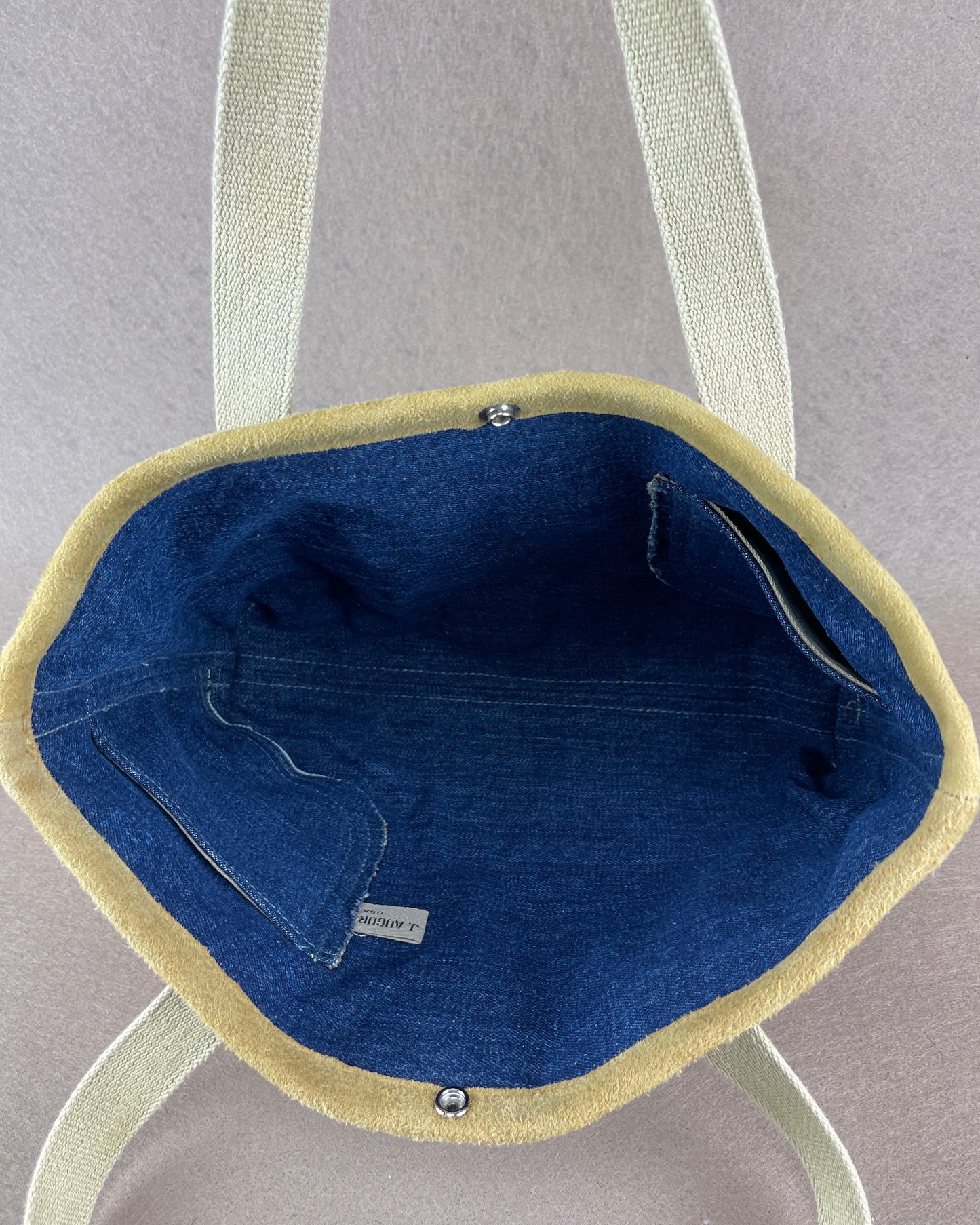 Tiny Tote - Vintage Camp Blanket Rosewood/Pale Indigo