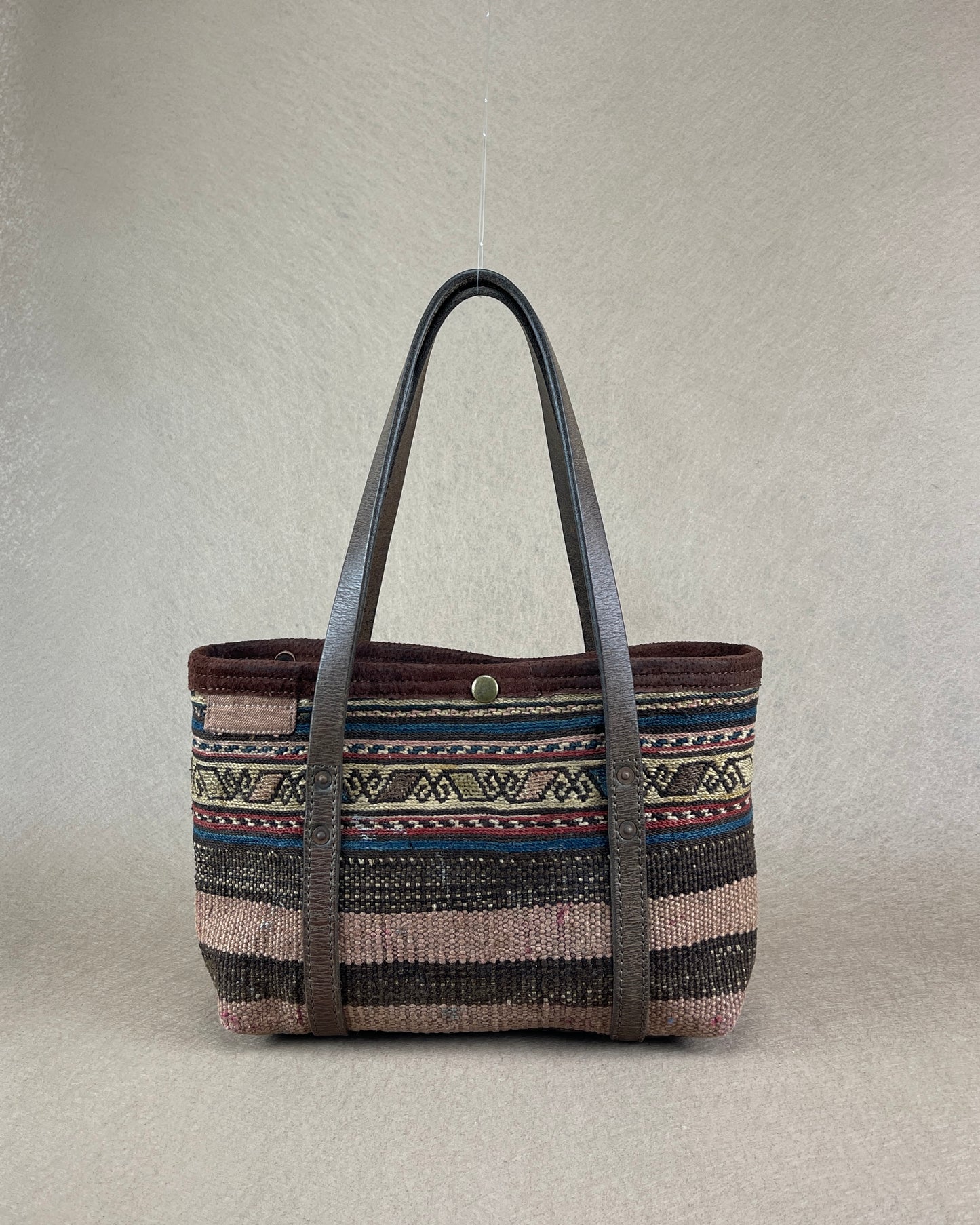 Tiny Tote - Antique Handwoven Persian Mafrash Wool