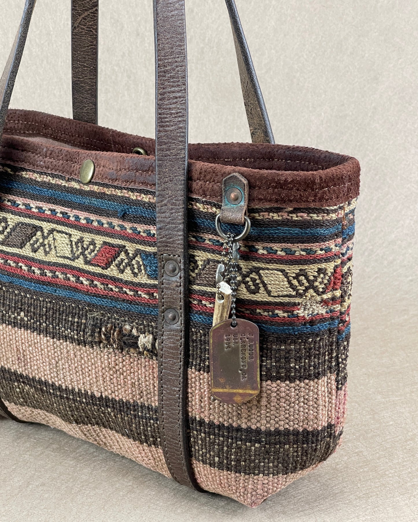 Tiny Tote - Antique Handwoven Persian Mafrash Wool