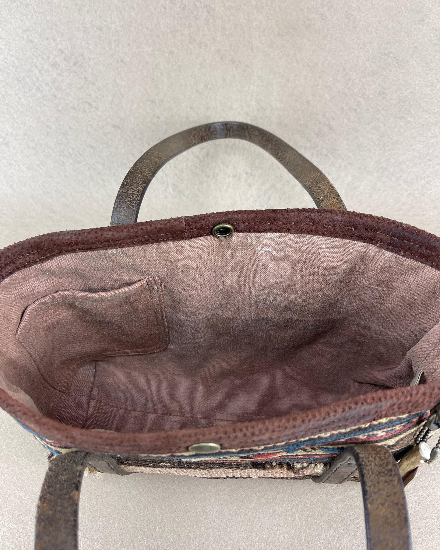 Tiny Tote - Antique Handwoven Persian Mafrash Wool