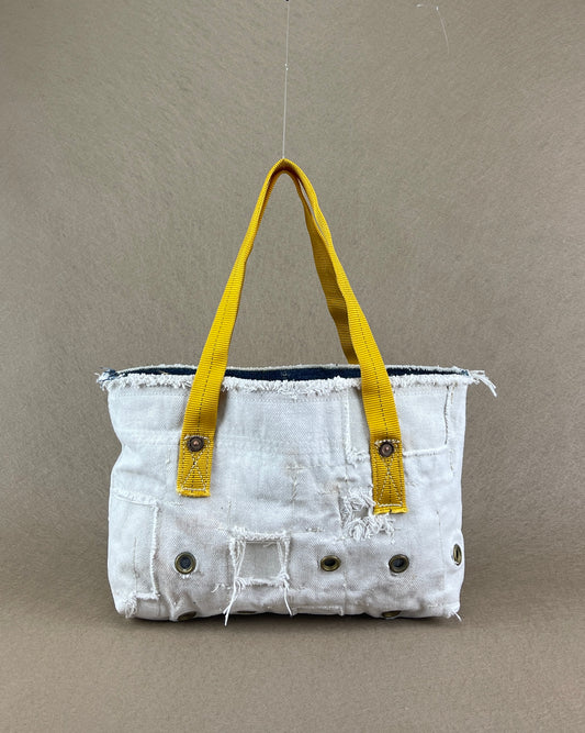 Tiny Tote - Vintage USN Canvas with Brass Grommets