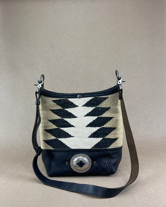 Bucket - Vintage Navajo x Leather - with Concho