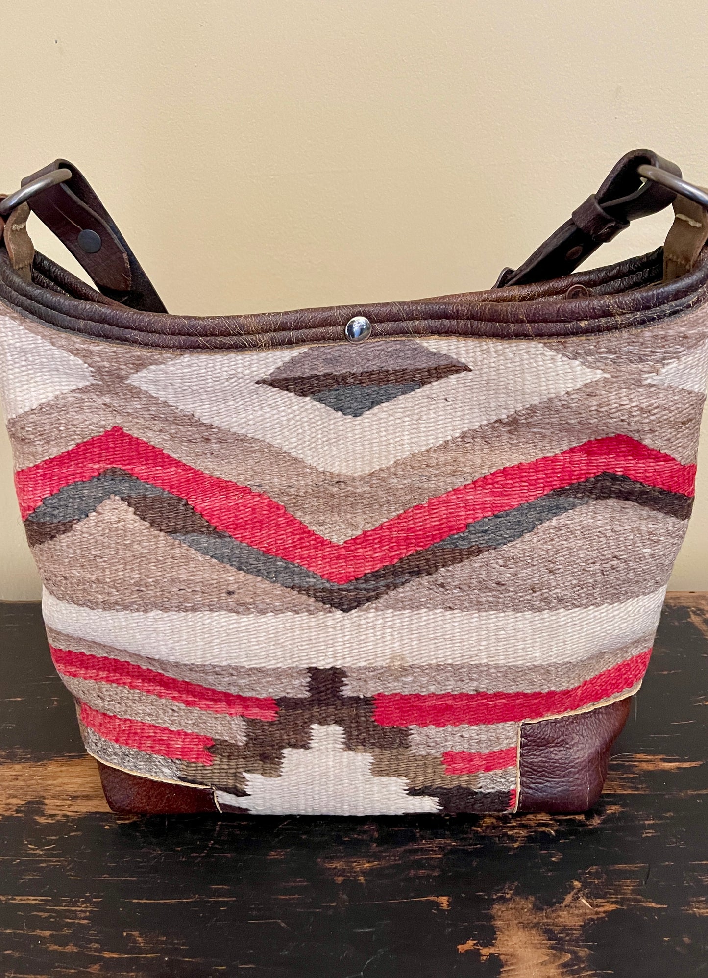 Deep Hobo - Navajo Weaving x Vintage Leather
