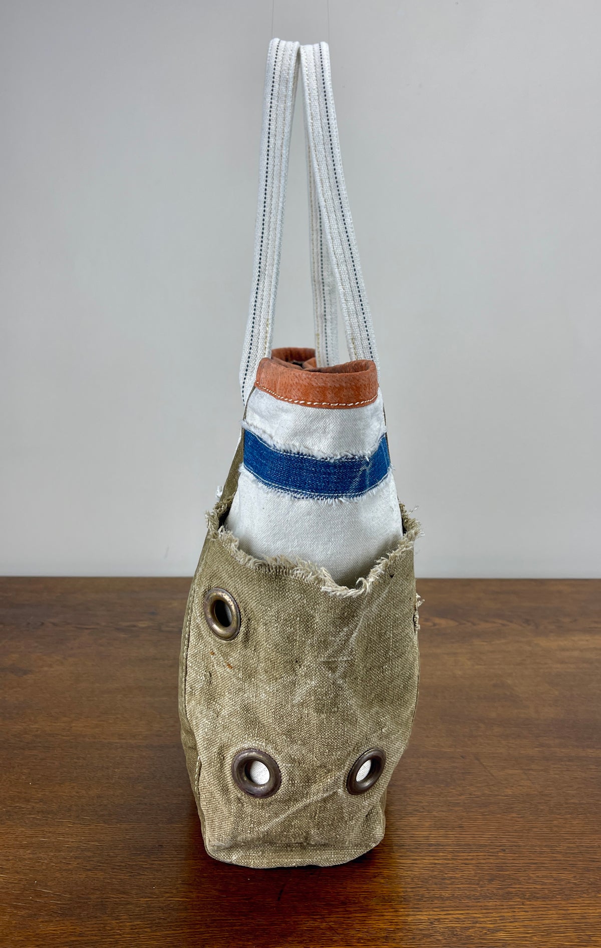 Utility Vintage Canvas Tote x Persimmon Binding