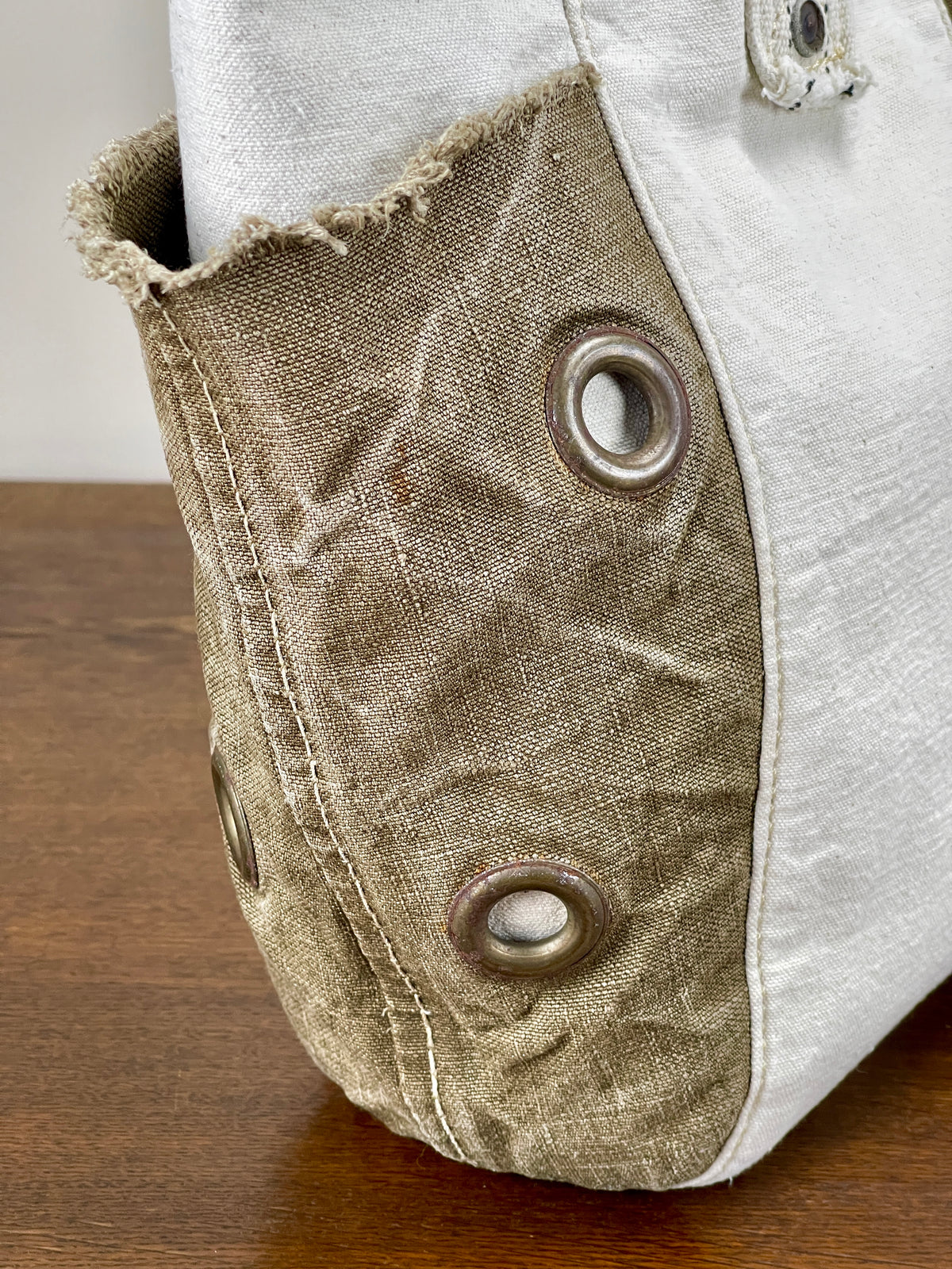 Utility Vintage Canvas Tote x Persimmon Binding