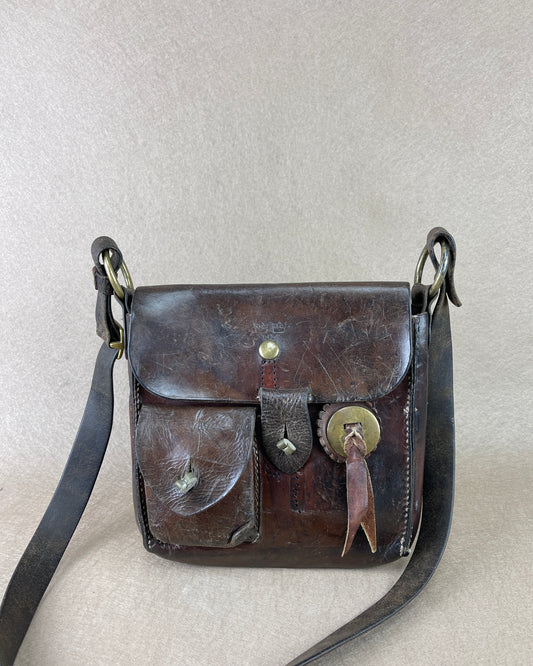 Side Bag - Vintage Mahogany Leather