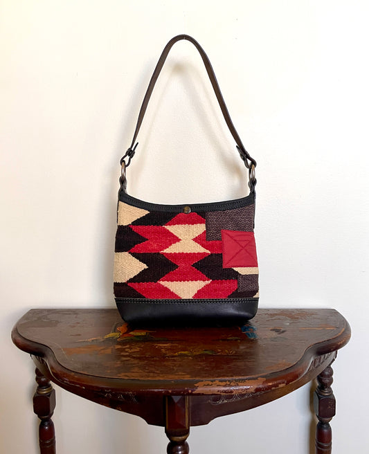 Mini Bucket - Vintage Navajo x Leather