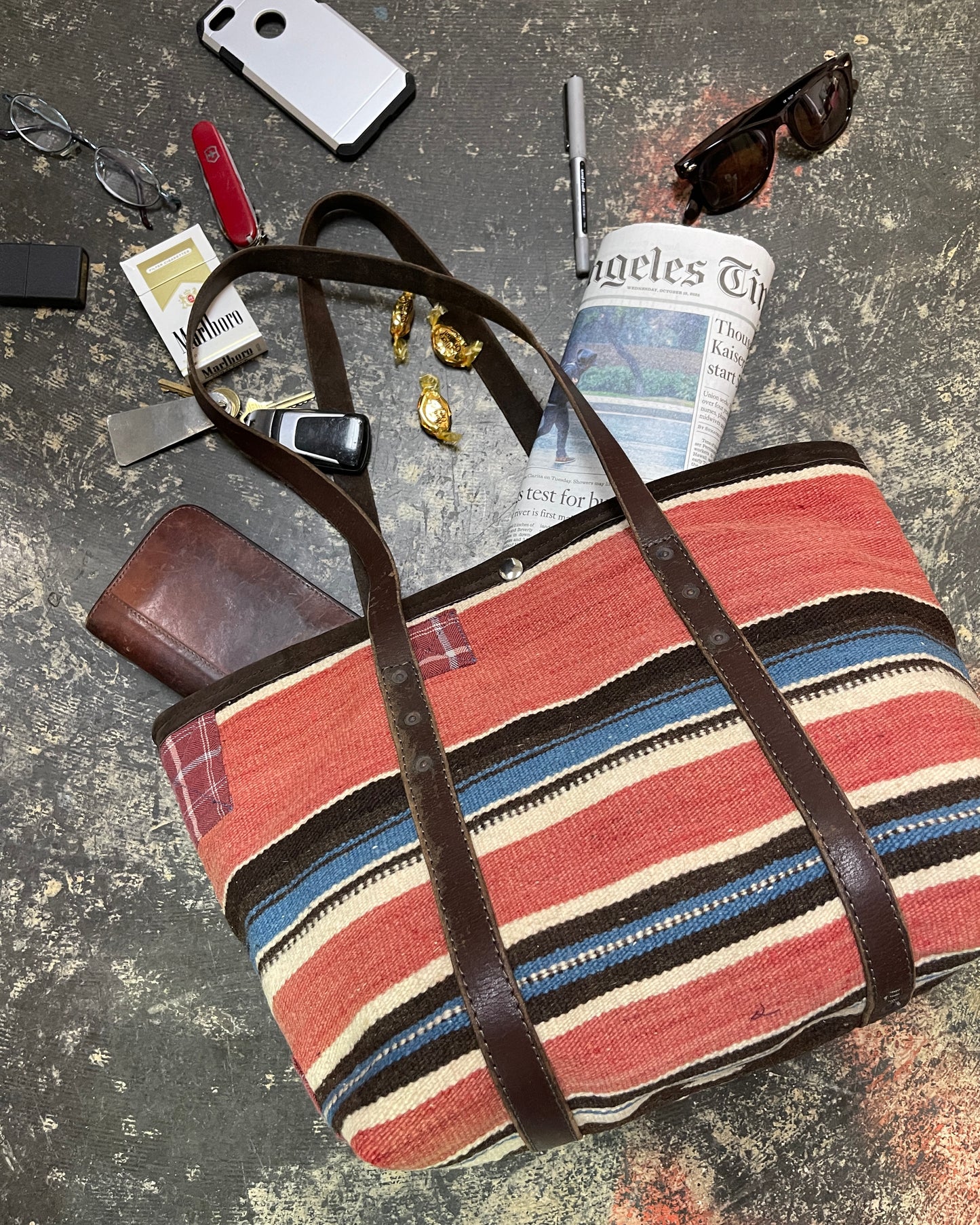 Tote - Vintage Mexican Taxcoco Weaving