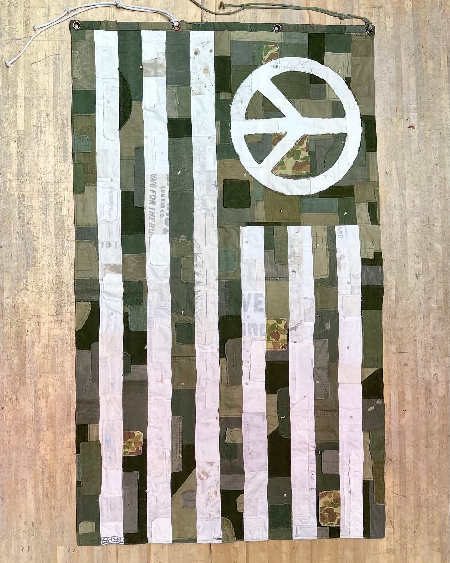 Flag - Patchwork Vintage OD x Cream - 3' x 5' - Open Stock