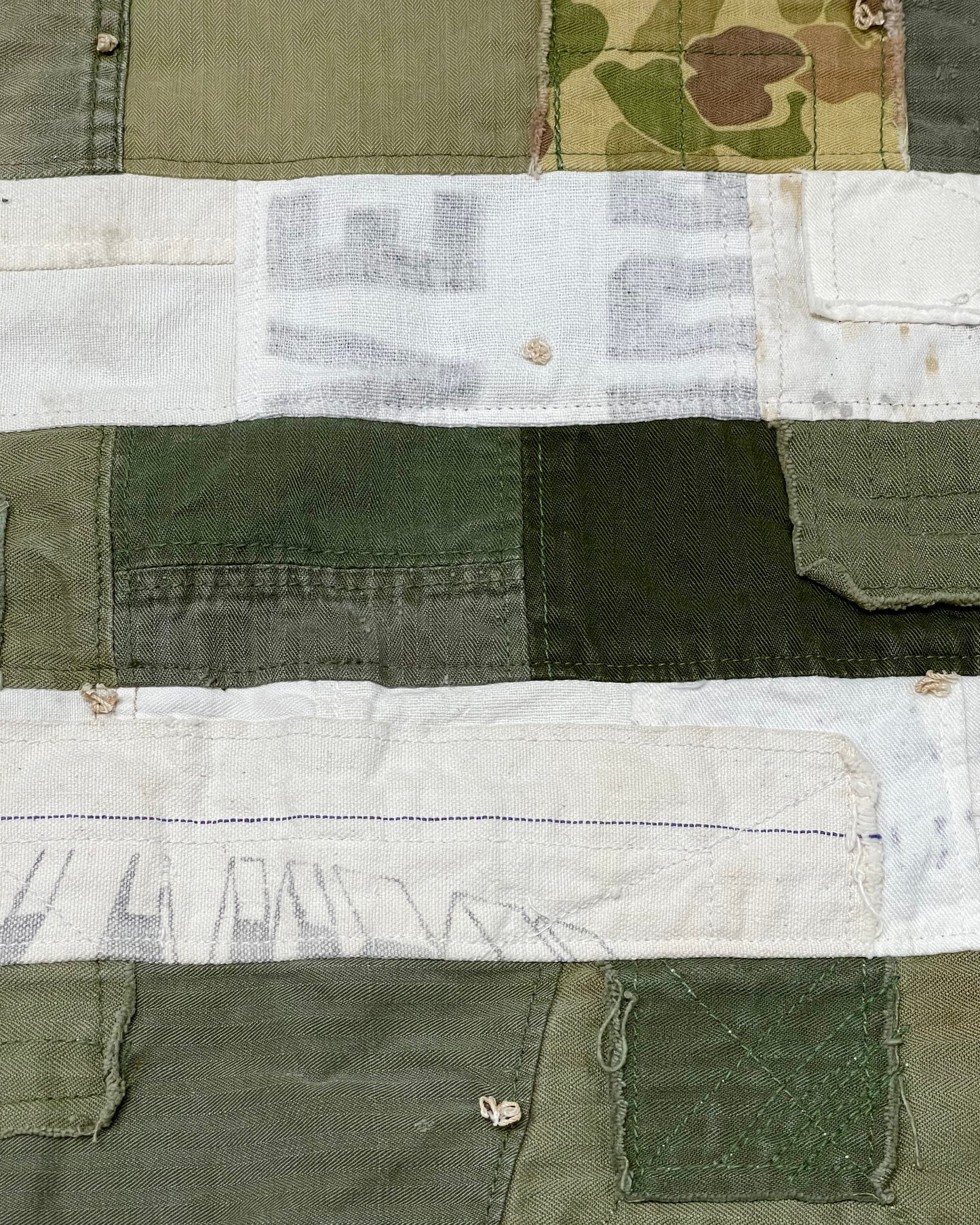 Flag - Patchwork Vintage OD x Cream - 3' x 5' - Open Stock