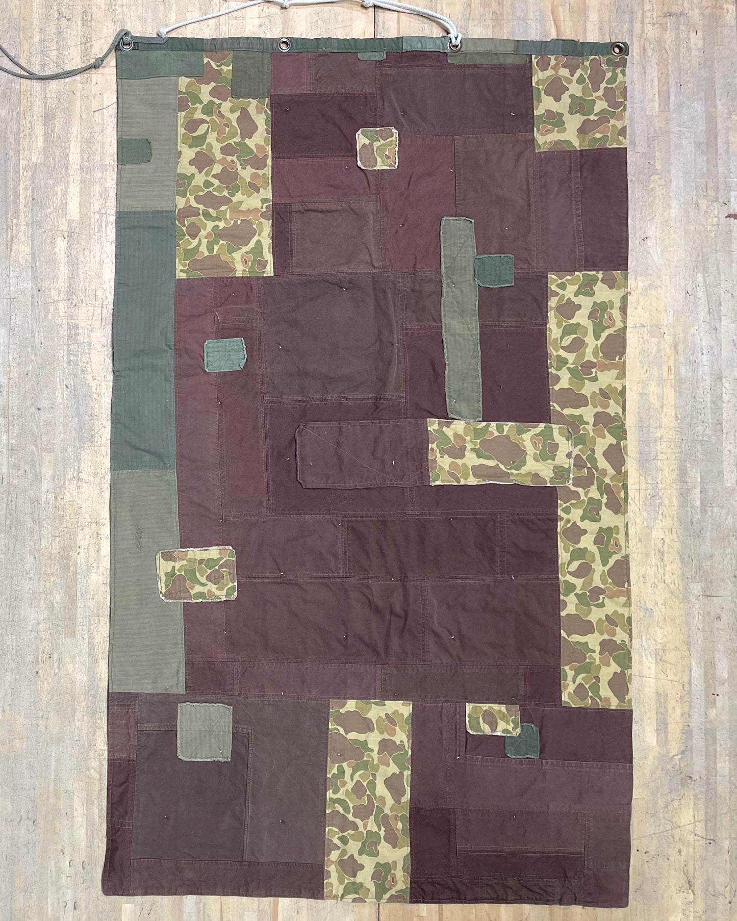 Flag - Patchwork Vintage OD x Cream - 3' x 5' - Open Stock